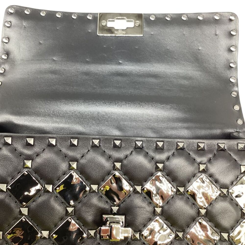 Valentino Medium Rockstud Spike.It With Metal Rhombus Detail Shoulder Bag in - Picture 10 of 12